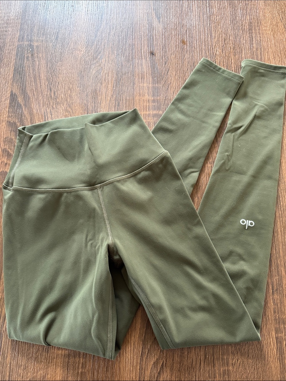 ALO Yoga Olive Green High-Waist Leggings